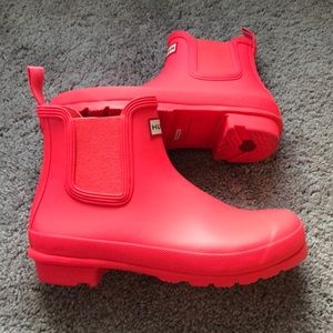 hunter boots hyper pink